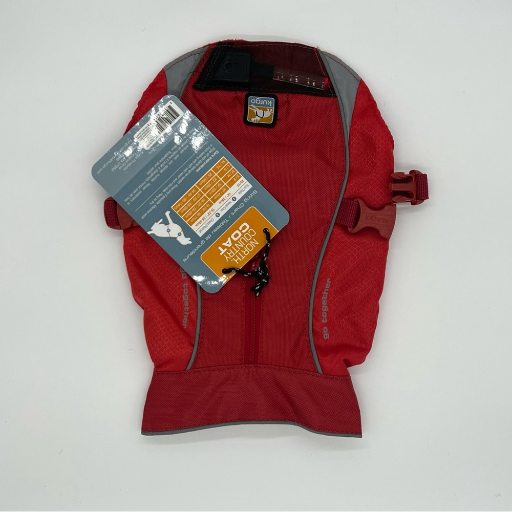 NWT Kurgo North Country Dog lighted Coat, Red size XS - Picture 4 of 5